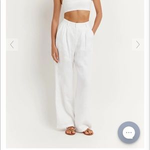 Dissh NORAH WHITE LINEN PANT